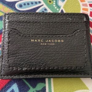 Marc Jacobs  Leather Card Case - Black